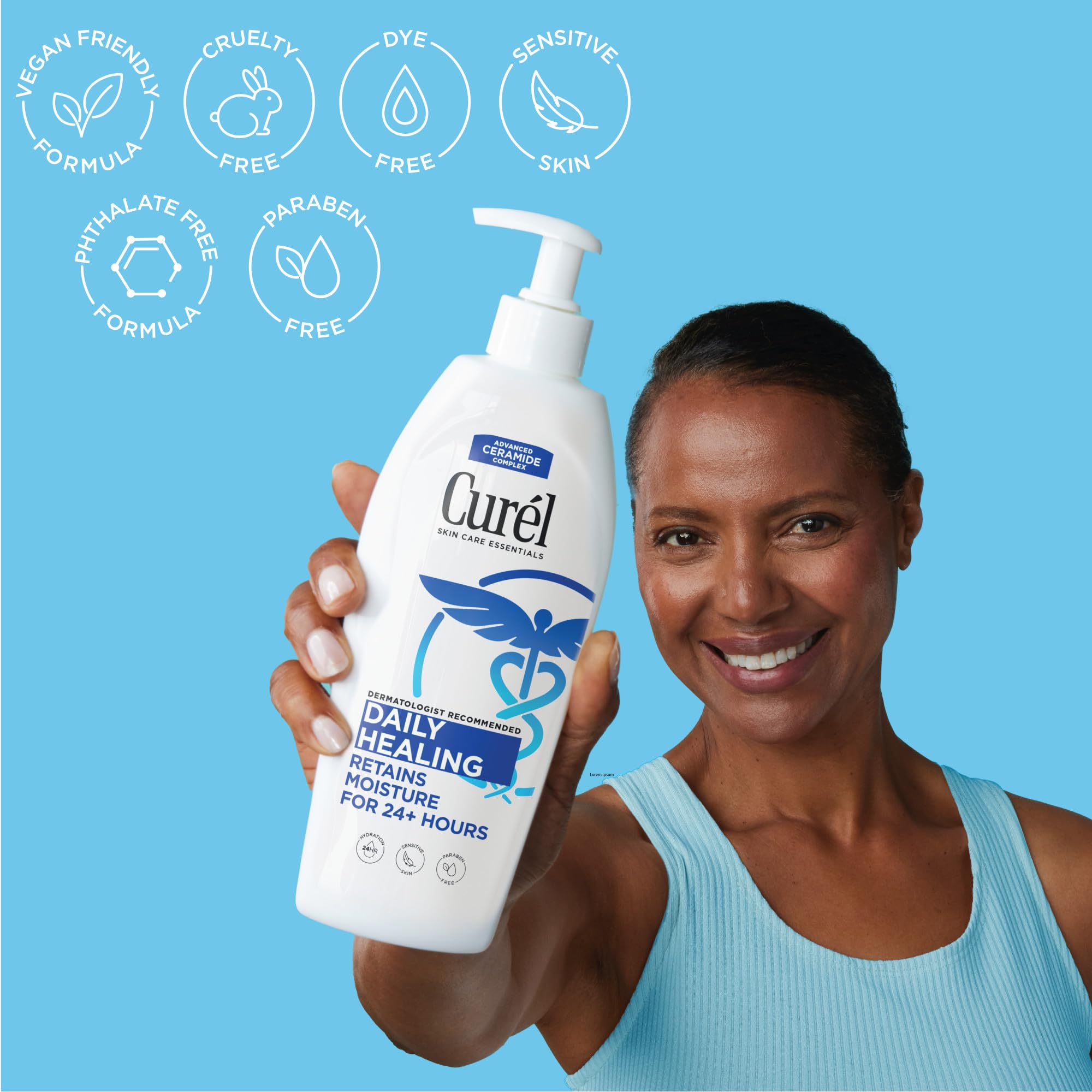 Buy now Curel Daily Healing Body Lotion for Dry Skin, Dermatologist Recommended Hydrating Body Lotion with Advanced Ceramides Complex, 20 Oz at indiglob india