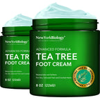 New York Biology Tea Tree Oil Foot Cream for Dry Feet and Rough Heels - Moisturizing Foot Cream - 8 oz