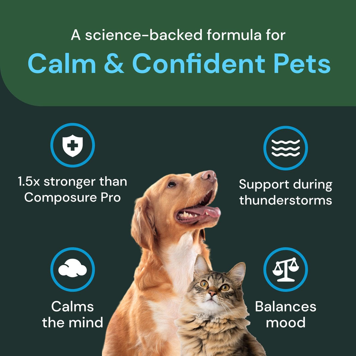 VETRISCIENCE Max Veterinary Strength Calm & Confident Chews, 45 Count