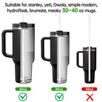 100PCS Disposable Straws for 40 OZ Tumbler, Extra Long Straws Disposable for Stanley Cup 30 Oz 40 Oz Tumbler, Straws Individually Wrapped