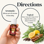 Young Living Thieves Essential Oil Blend 15ml | Natural Aromatherapy Oil for Diffuser & Topical Use with Clove, Eucalyptus & Rosemary | Revitalizing Household Essential Oil