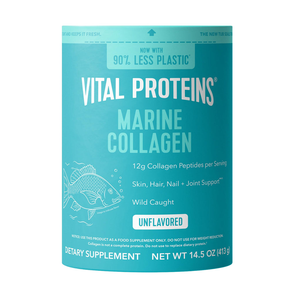Vital Proteins Marine Collagen Peptides Powder Supplement, 7.8oz | Marine Collagen Peptides, Supports Hair Skin Nails & Joints, Hydrolyzed Collagen, 12g Per Serving