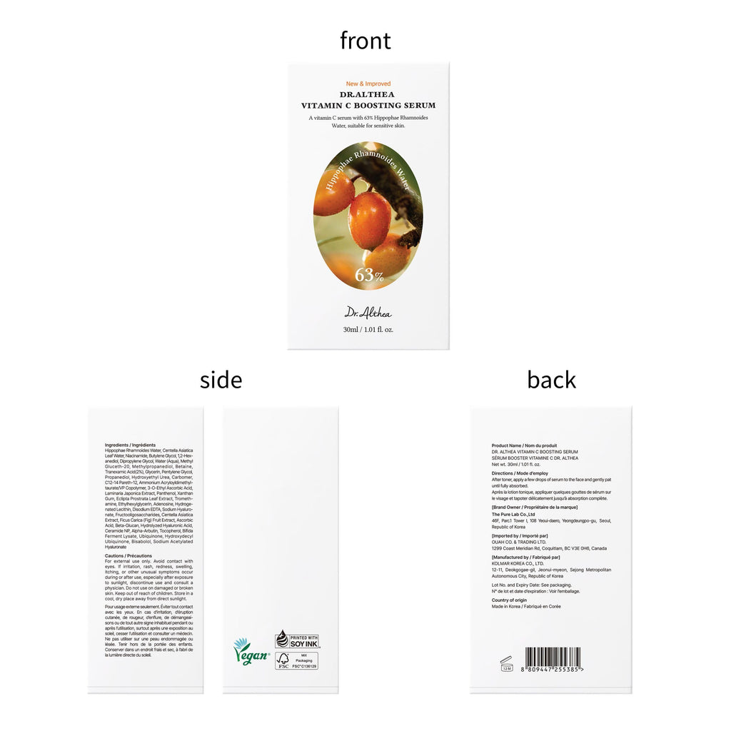 Dr.Althea Vitamin C Boosting Serum, Korean Skin Care with TXA, 1.01 Fl Oz | Helps Remove Dark Spots & Uneven Skin Tone with Tranexamic acid, Niacinamide, Daily Face Moisturizer for All Skin Types