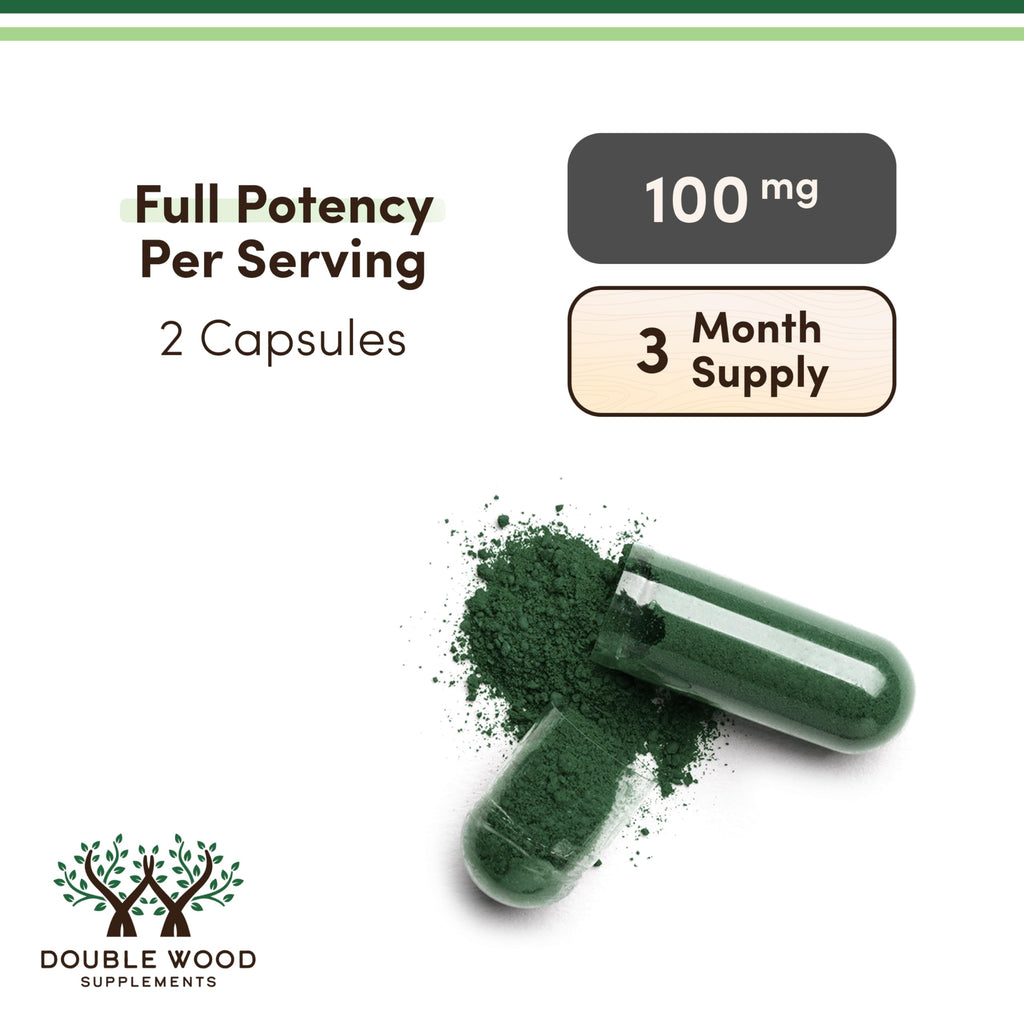 Chlorophyll 100mg, Supports Internal Freshness + Digestion, 90 Capsules