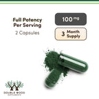 Chlorophyll 100mg, Supports Internal Freshness + Digestion, 90 Capsules