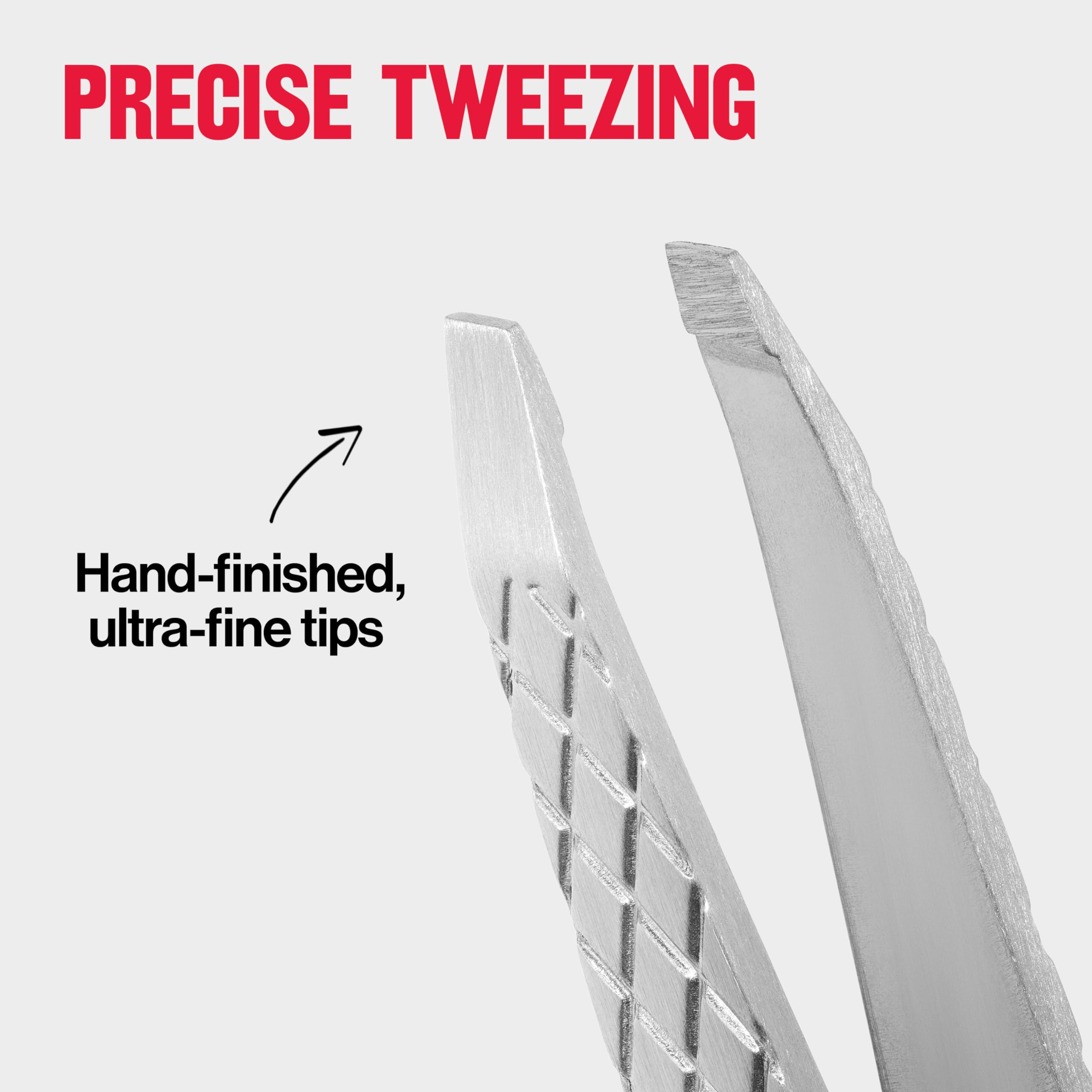 Buy now Revlon Ultimate Slant Tweezer, Hand-Finished Ultra-Fine Tips for Precise Hair Removal, Perfect for Tweezing The Tiniest Hairs, Made With Stainless Steel, 1 count at indiglob india