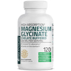 Bronson Magnesium Glycinate 200 MG Chelated High Absorption, 120 Capsules | Stress Relief, Sleep, Heart Health, Nerves, Muscles, and Metabolism Support, Vegetarian, Non-GMO, Gluten Free, Soy Free