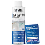 Ouster Jetted Tub Cleaner for Bathtub Jets and Tubes, Jacuzzi & Whirlpool - Removes Black Flakes, Gunk & Odor in Minutes - 12 Uses, 1 Year Supply, Septic Safe, Made in USA, 12 oz