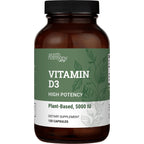 Vegan Vitamin D3 5000 iu Supplement, Supplements for Immune Health & Bones