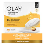 Buy now Olay Beauty Bar, Ultra Moisture,10x More Moisturizers, Nourishing Conditioners, Smooth & Gentle on Skin, Vitamin B3 Complex, For All Skin Types, Shea Butter Scent, 3.17 oz, (Pack of 12) at indiglob india