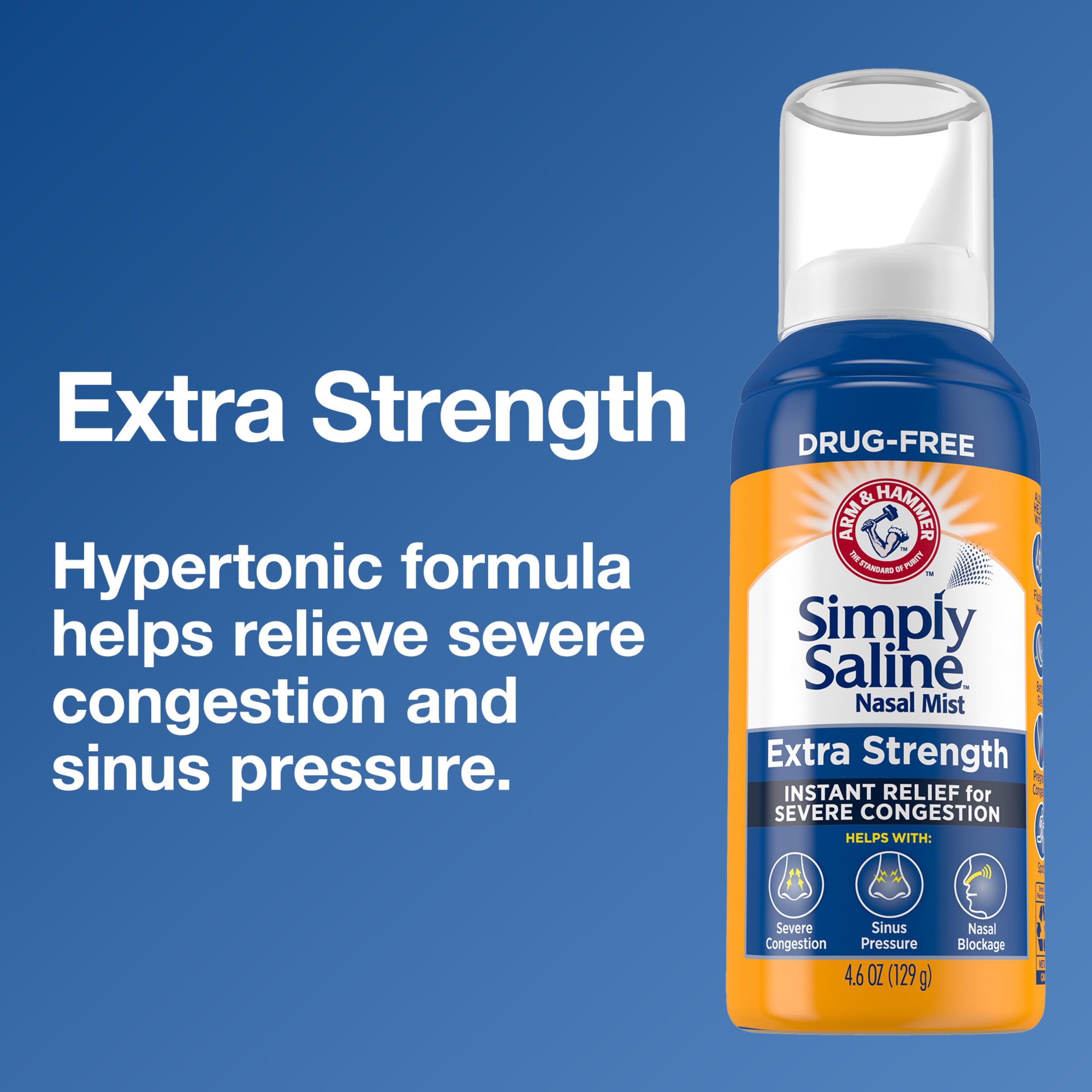 Buy now Simply Saline Extra Strength for Severe Congestion Relief Nasal Mist: 4.6oz 3-Pack at indiglob india