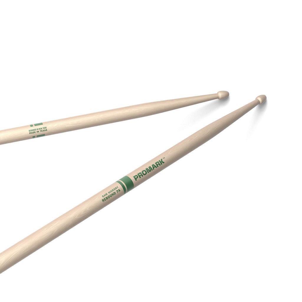 Buy now ProMark Rebound 5A Long Hickory Drumsticks, Acorn Wood Tip, 1 Pair Rebound 7A One Pair Raw, Wood Tip at indiglob india