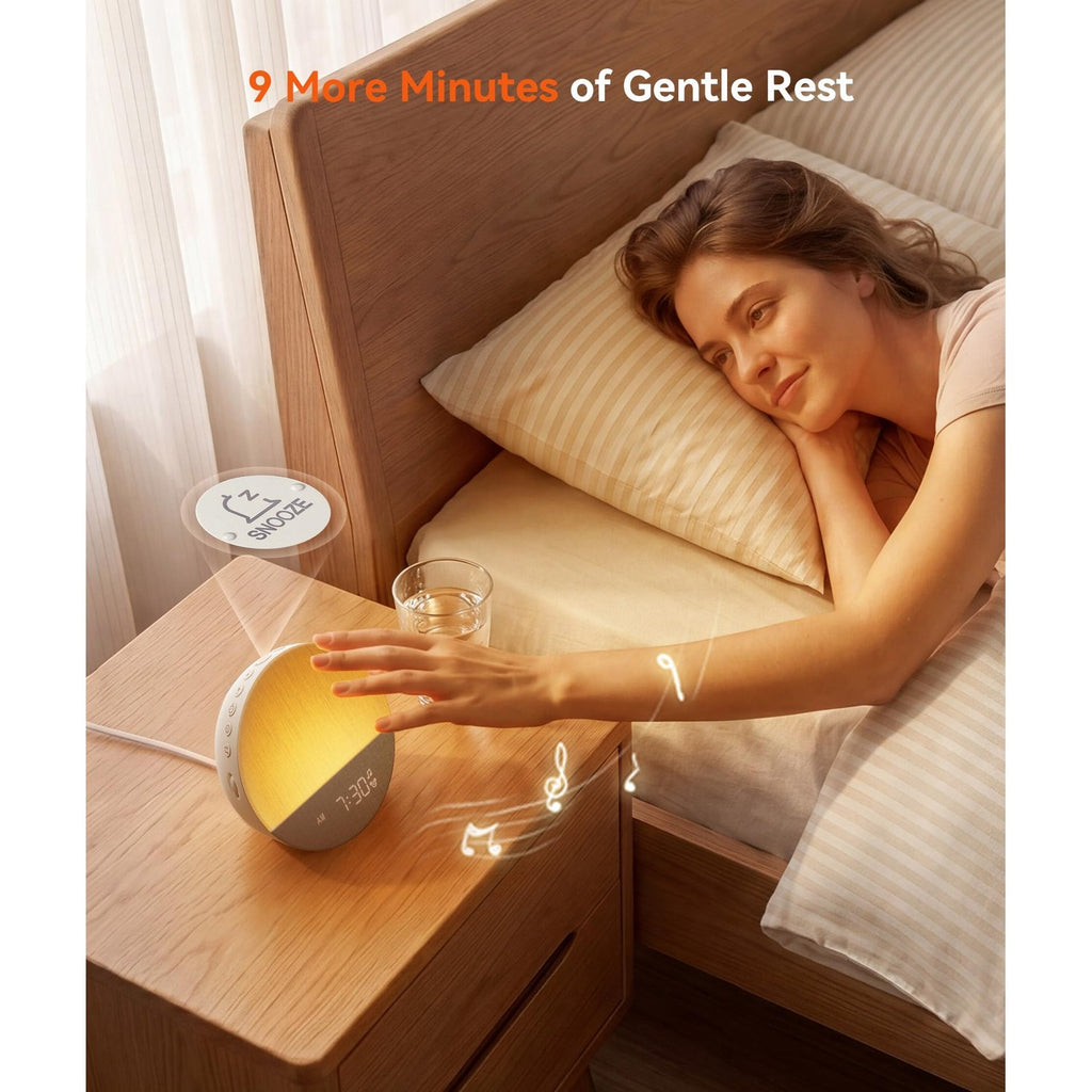 Dreamegg Sunrise Alarm Clock, Natural Wake up Light, White Noise Machine
