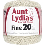 Buy now Aunt Lydia Extra Fine Crochet - 3 Pack of 400y/365m - Natural at indiglob india