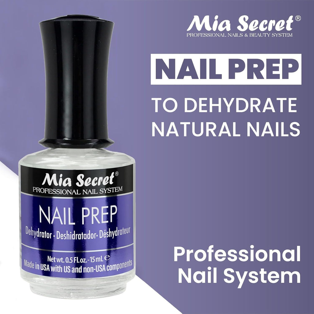 Mia Secret Professional Nail Prep pH Balance Dehydrator & XtraBond Acid-Free Primer 0.5 oz +