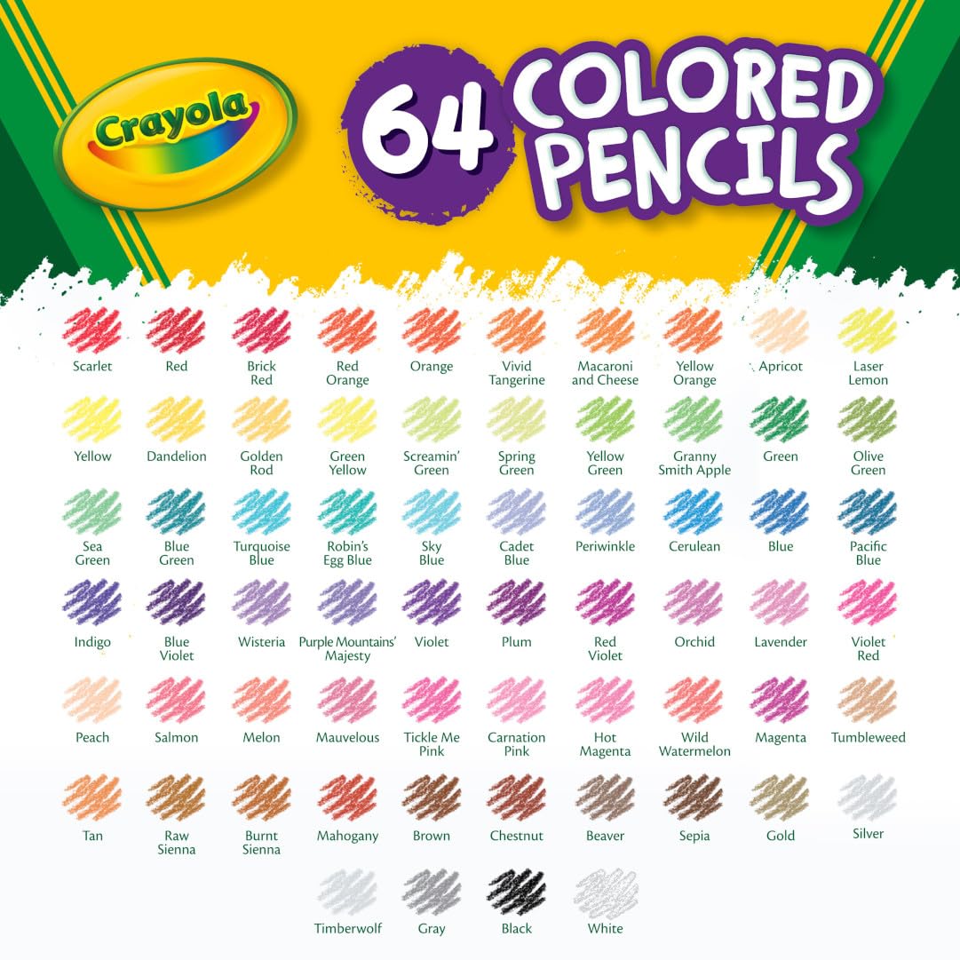 Buy now Crayola Mini Colored Pencils (Colors may vary), Coloring Supplies for Kids, 64 Count, Gift at indiglob india