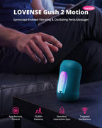 LOVENSE Gush 2 Motion Male Masturbator, Penis Vibrator & Cock Ring for Men