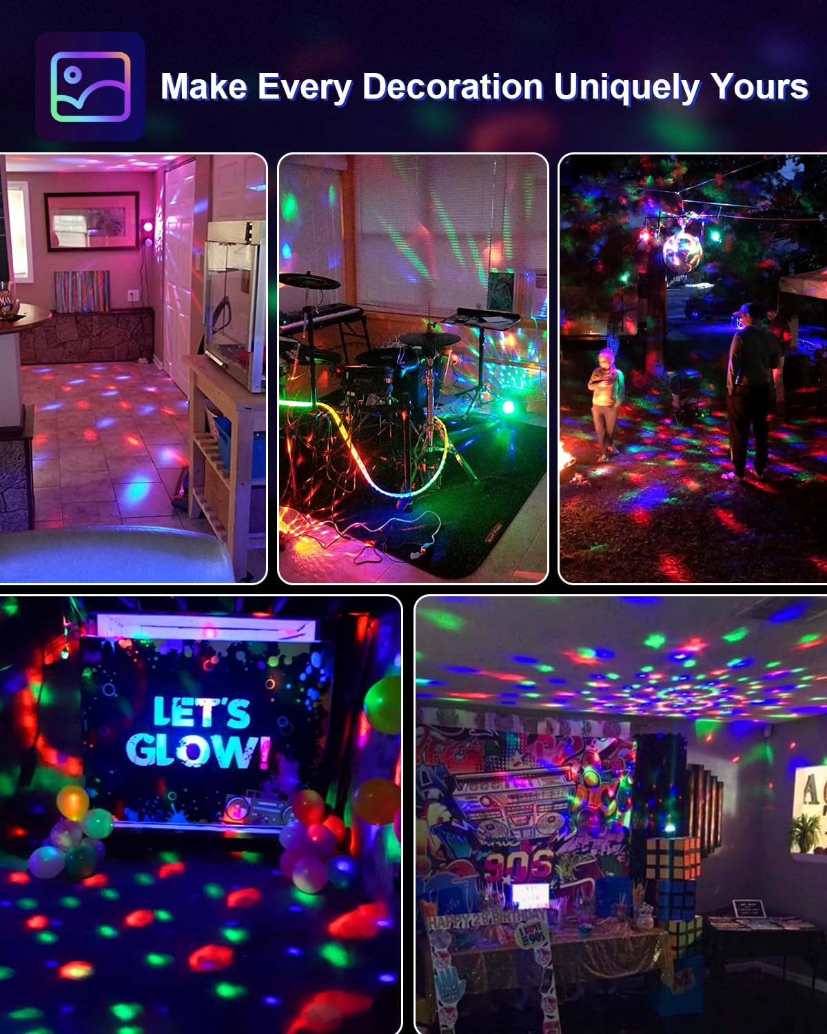 Buy now Luditek Sound Activated Party Lights with Remote DJ Lighting, Disco Ball Strobe Stage Light for Home Room Dance Parties Birthday Karaoke Stocking Stuffers New Years Eve Halloween Christmas Decorations at indiglob india