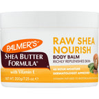 Palmer's Shea Butter Formula Raw African Shea Butter Balm, Nourishing Body Moisturizer for Rough, Dry Skin, 7.25 Ounces (Pack of 6)
