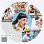 Headbands for Women Non Slip, 9Pcs Soft Elastic Hair Bands for Women's Hair, Fashion Stretchy Fabric Sweat Bands Headbands for Daily Workout Yoga Running Sports