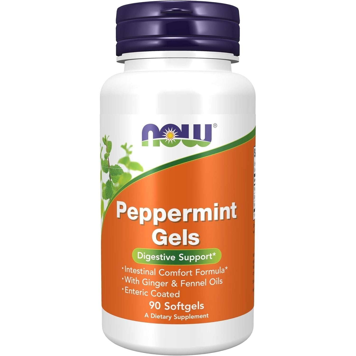 Buy now NOW Foods Supplements, Peppermint Gels with Ginger & Fennel Oils, Enteric Coated, Digestive Support*, 90 Softgels at indiglob india