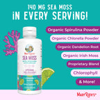MARYRUTH'S Sea Moss with Spirulina and Chlorella Liposomal, 15 Servings