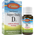 Buy now Carlson Super Daily D3 4,000 IU (100 mcg), Heart & Immune Health, Teeth & Bone Strength, Unflavored, 365 Drops Default at indiglob india