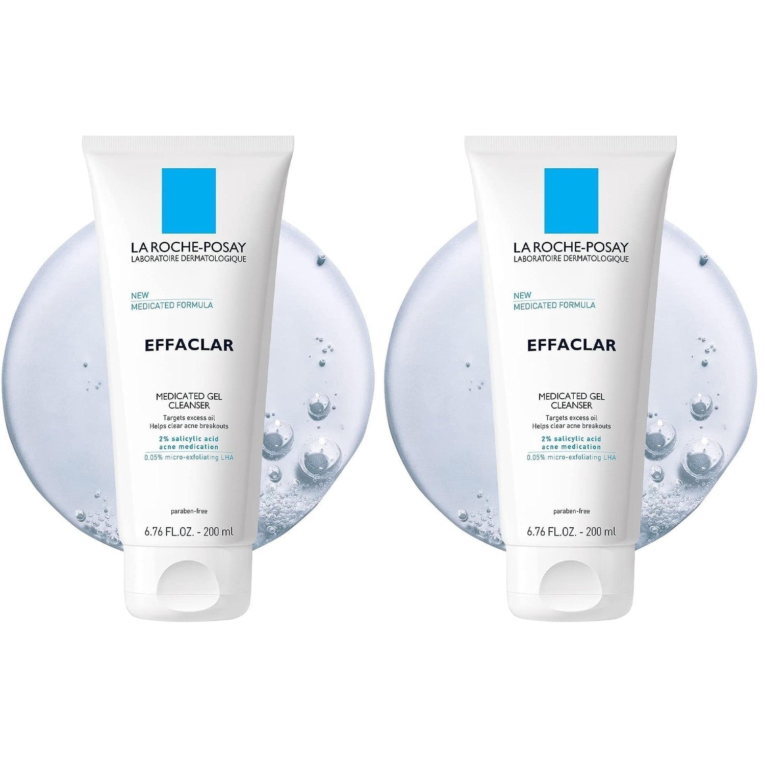 La Roche-Posay Effaclar Medicated Acne Face Wash with Salicylic Acid, 6.8oz | 2% salicylic acid cleanser with LHA and glycerin. Oil free foaming face wash helps clear acne and target excess oil.