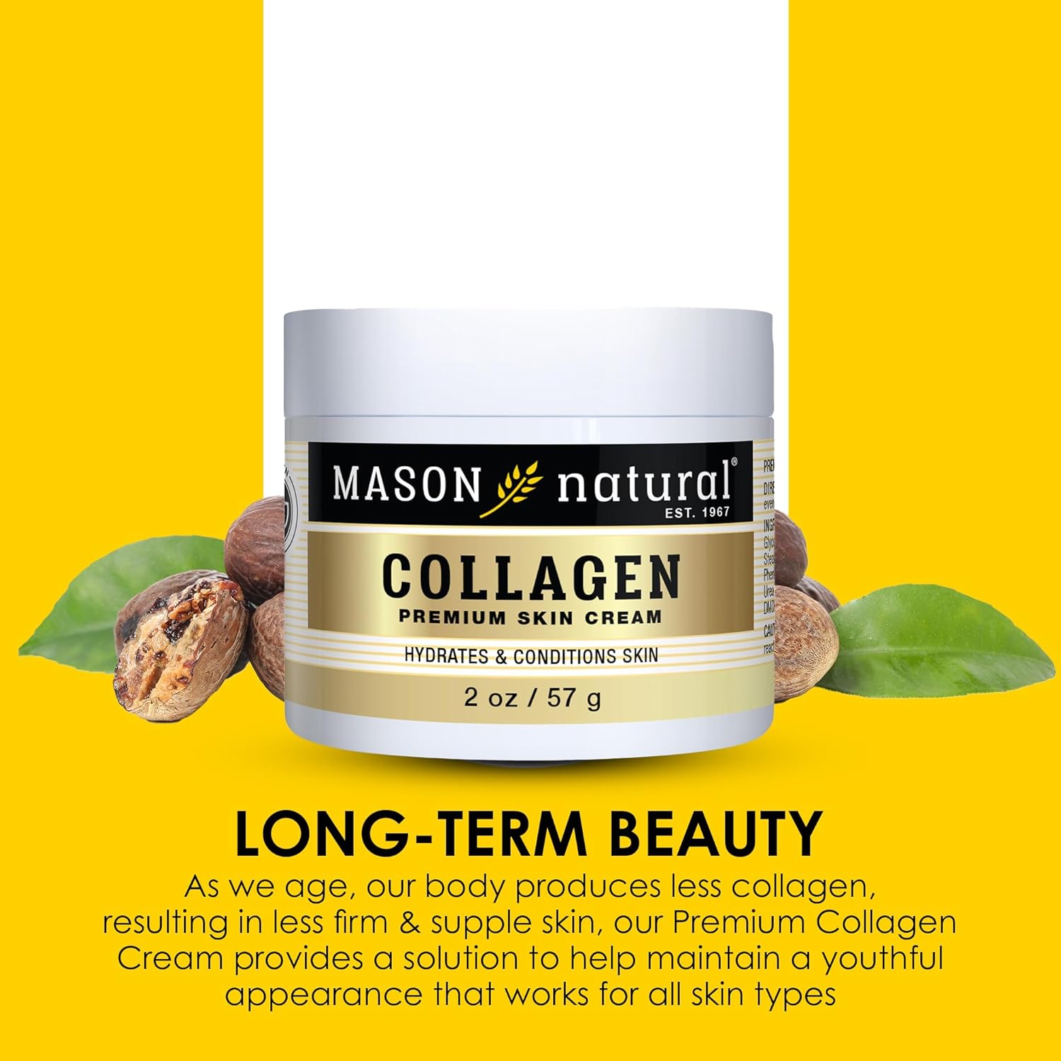 Buy now MASON NATURAL Collagen Premium Skin Cream, Womenâ€™s Anti,Aging Face & Body Daily Moisturizer for Hydration & Firmness, Pear Scent, 4 oz at indiglob india