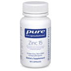 Pure Encapsulations Zinc 15 mg, 30 Capsules | Zinc Picolinate Supplement for Immune System Support, Growth and Development, Supports a Healthy Mind Set*