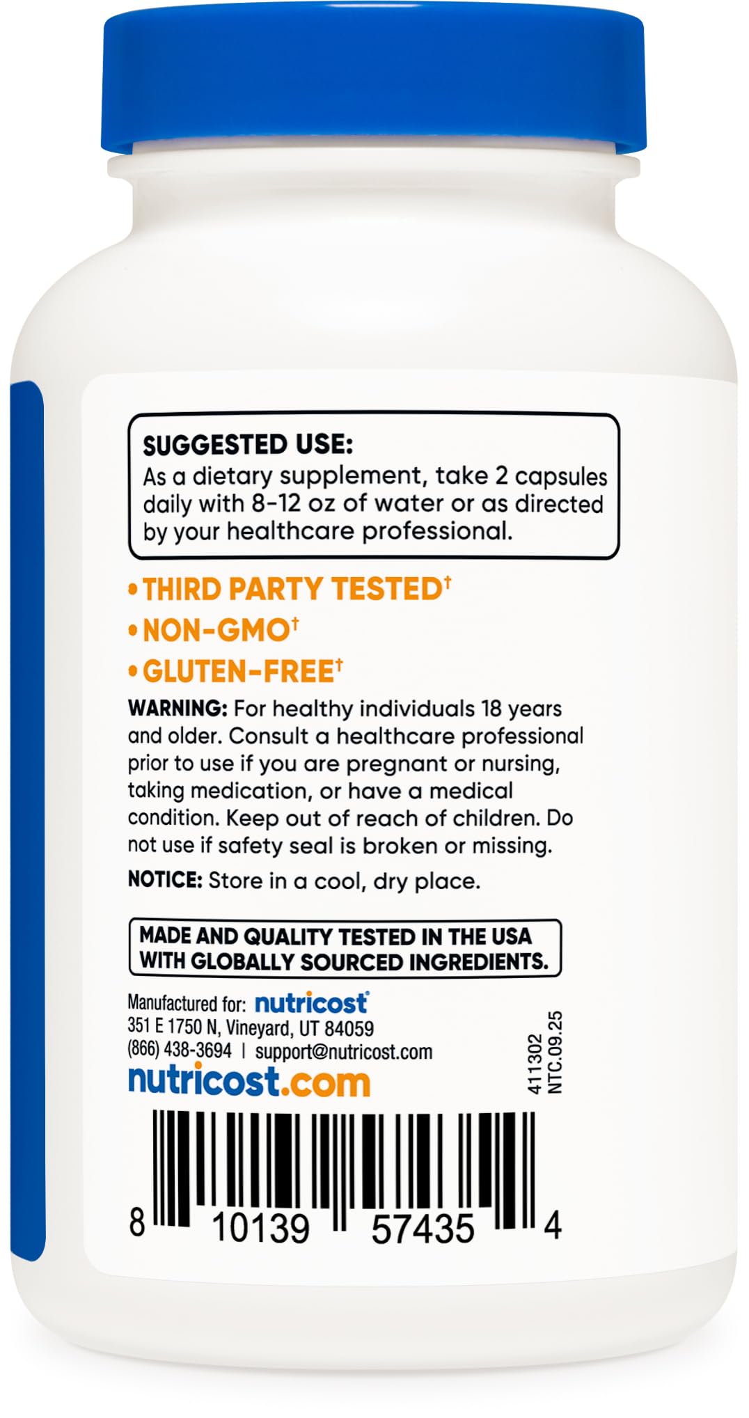 Nutricost Mullein Leaf Extract 120 Capsules for 60 Serving Per Bottle