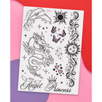 xo, Fetti 56pc Y2K Realistic Temporary Tattoos | Girly 2000s Birthday Party