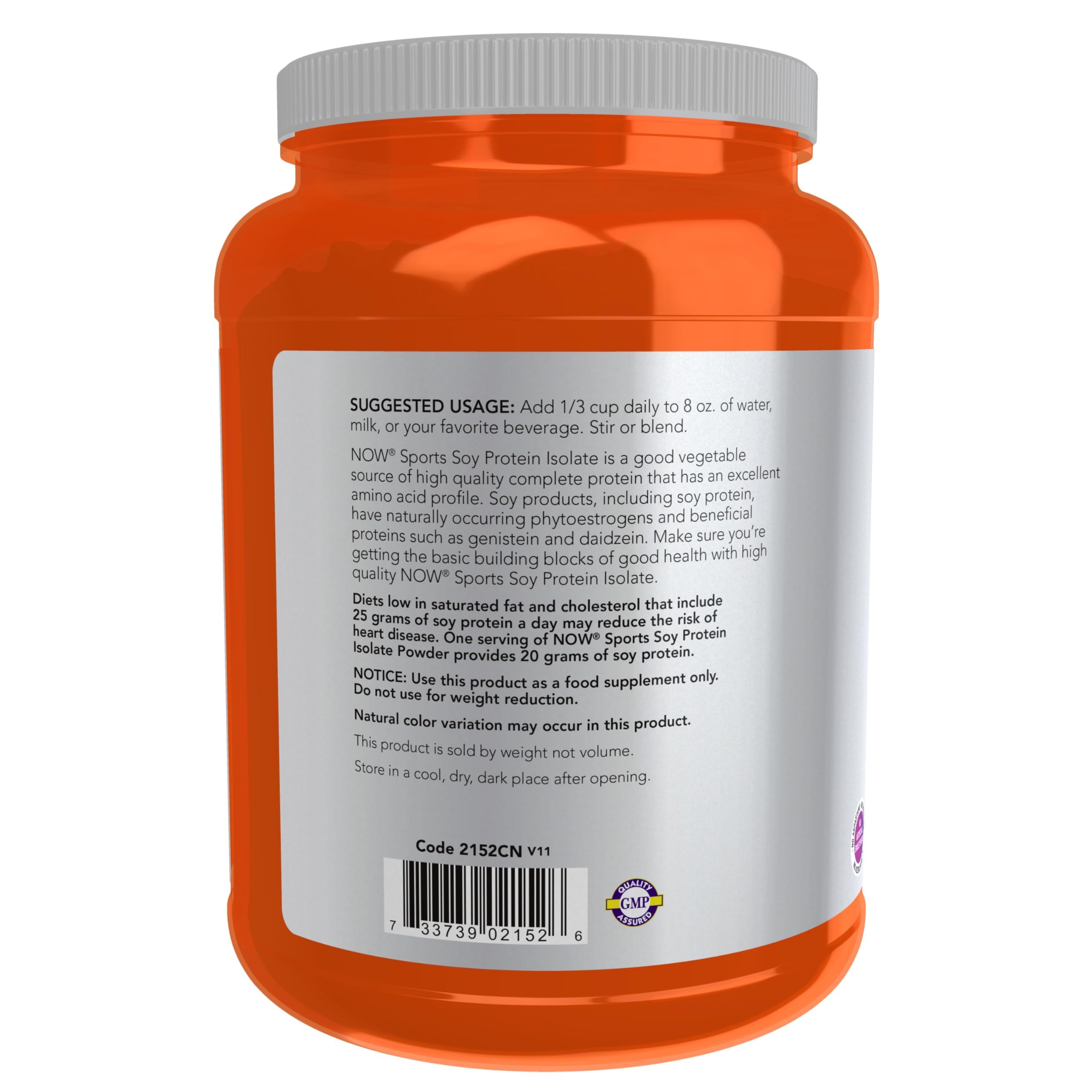 Buy now NOW Foods Sports Nutrition, Soy Protein Isolate 20 g, 0 Carbs, Unflavored Powder, 2-Pound at indiglob india