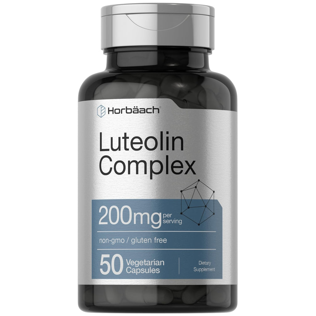 Horbäach Luteolin Supplement | 200mg | 50 Capsules | Complex with Rutin