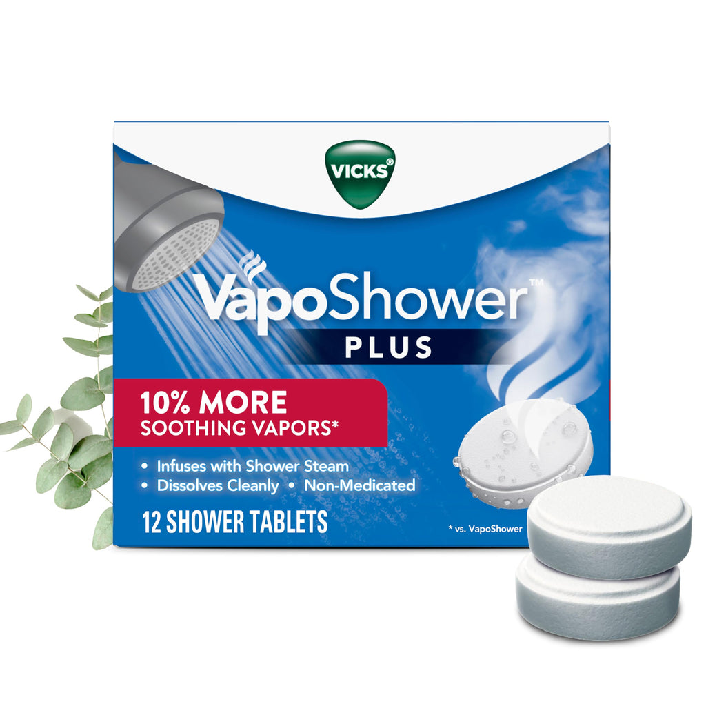 Buy now Vicks, VapoShower Plus, Shower Steamers, Eucalyptus Shower Steamer & Menthol Scent, Clean Dissolving Vapor Shower Tablets, Aromatherapy Shower Steamer & Shower Bombs, 12 count at indiglob india