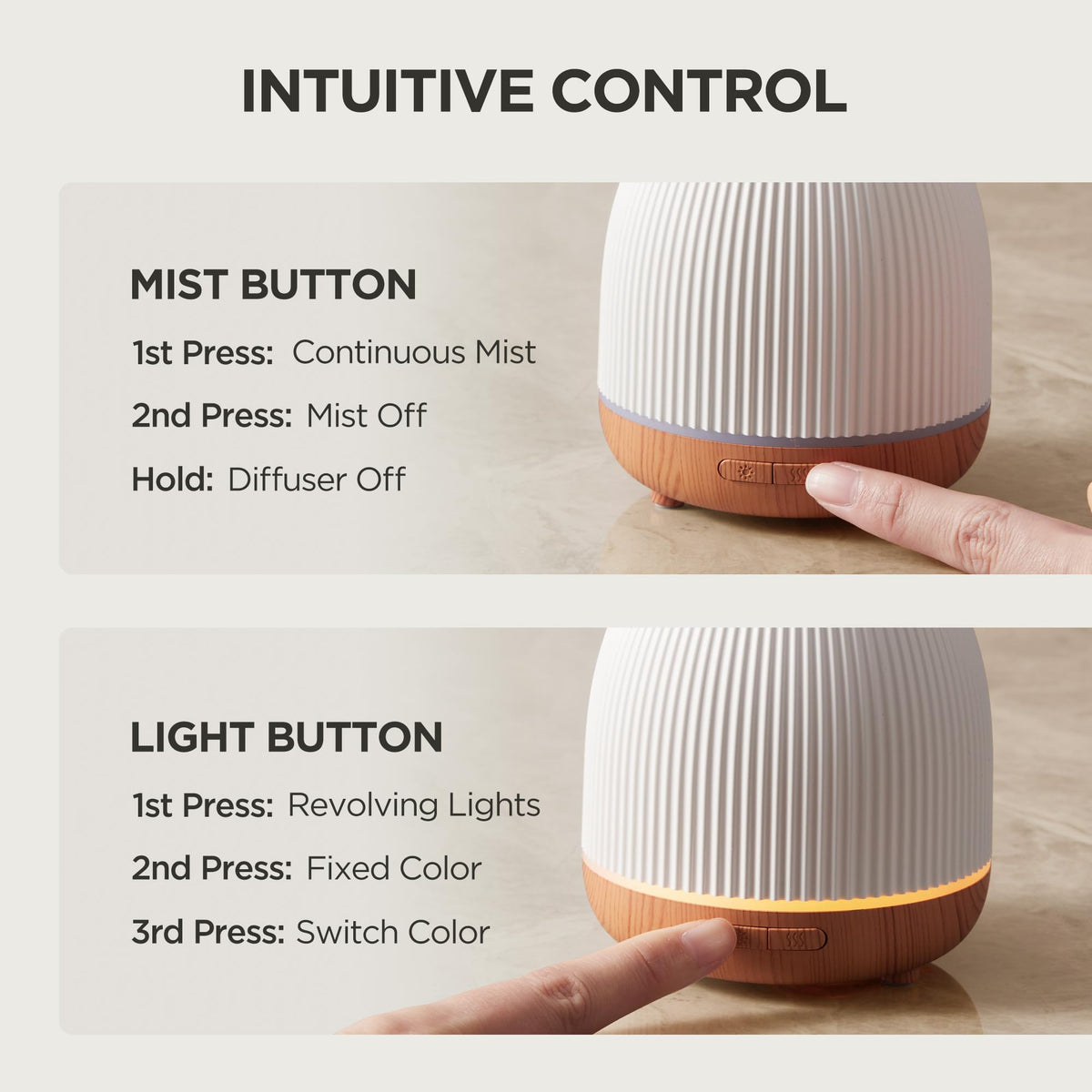 InnoGear 100ml Essential Oil Diffuser for Home Aroma Scent Small Humidifier