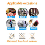 Disposable Aprons (50 Count), Plastic apron for Painting Party, Cooking, Housework, Picnic etc.