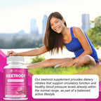 Beet Root Capsules - 1300mg Organic Pure Beetroot Beets Powder 60 Capsules-30 Days Supply | Natural & Vegan Supplement