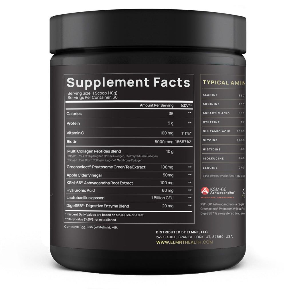 Super Collagen Powder for Women Weight Loss + Beauty w. Probiotics, Hyaluronic Acid, ACV, KSM-66, Biotin - Premium Multi Collagen Peptides Protein Supplement Colageno for Women (Unflavored)