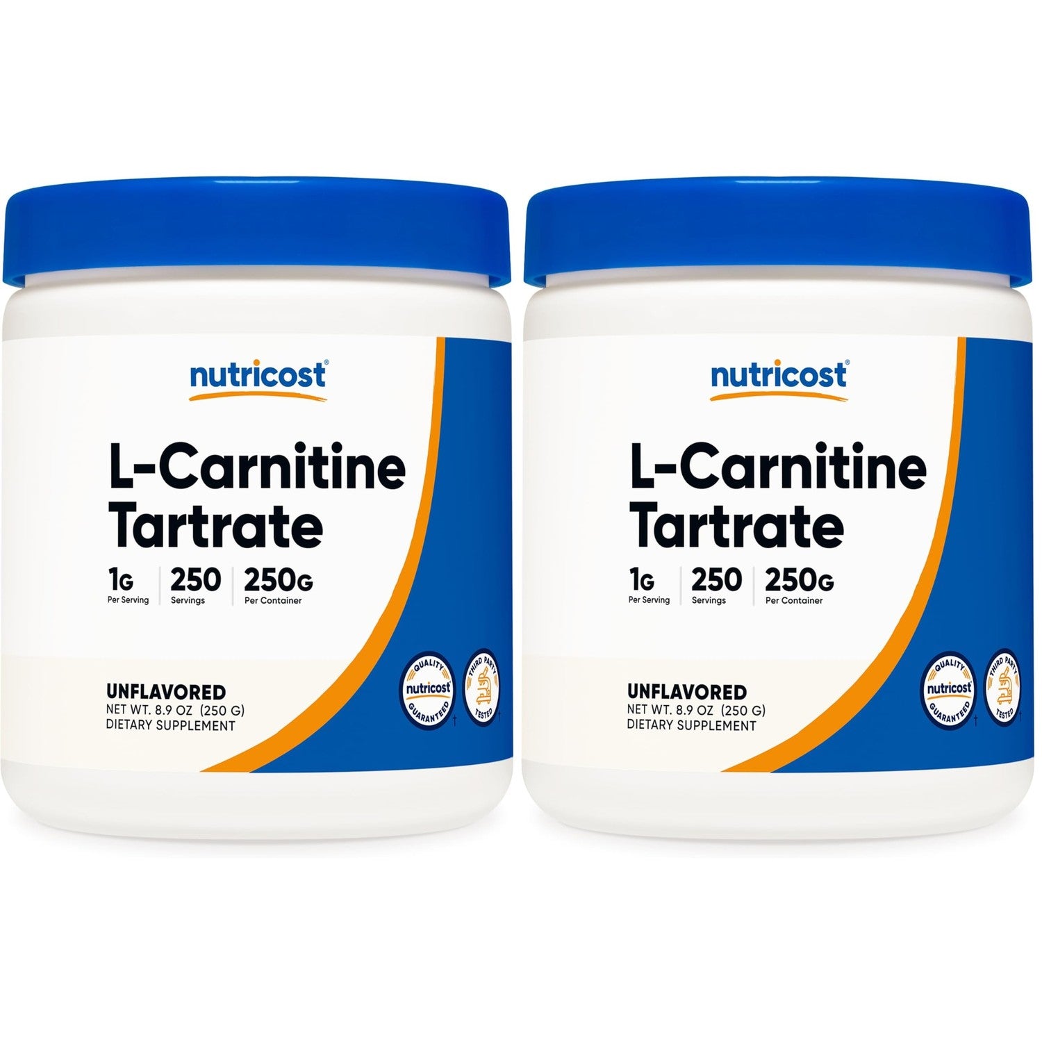 Nutricost L-Carnitine Tartrate Powder (250 Grams) 250 Servings | 1 Gram Per Serving