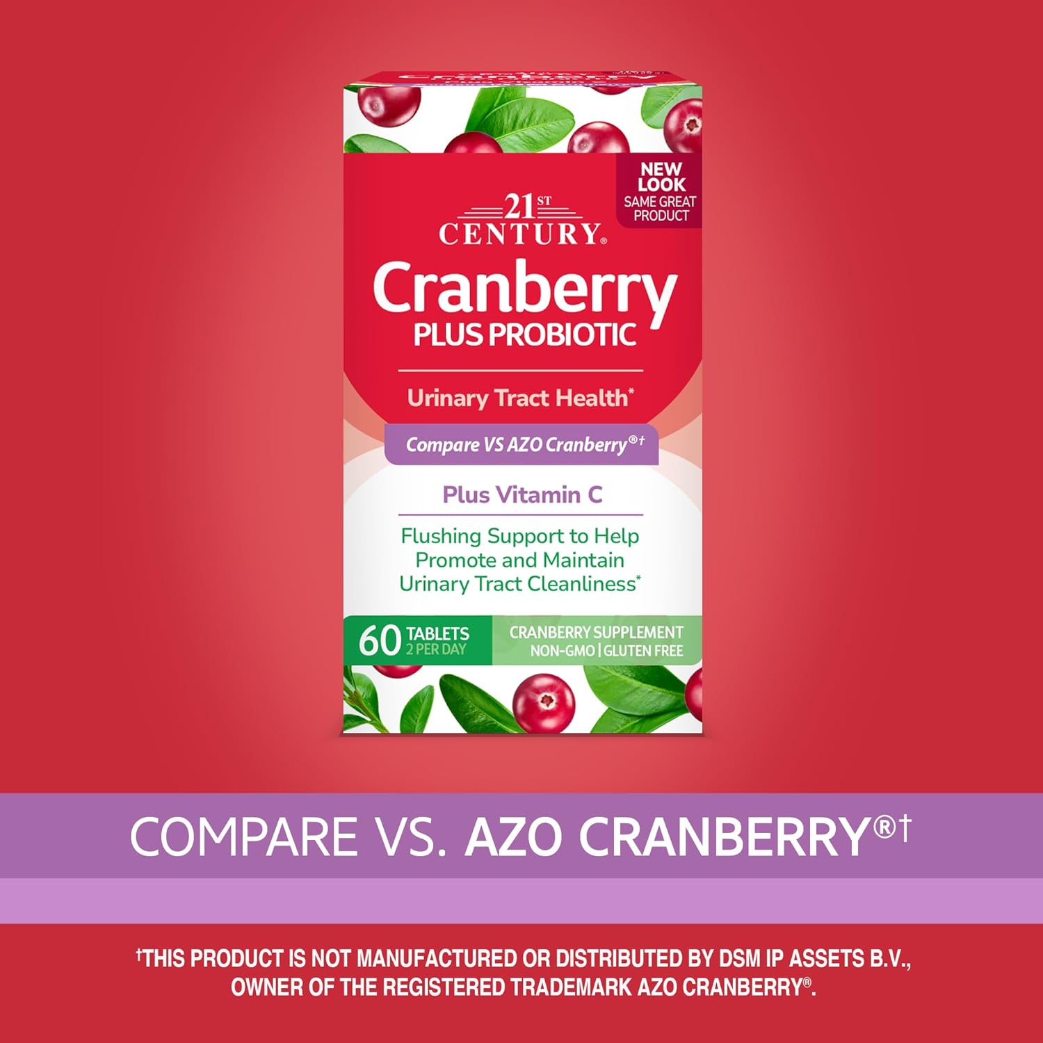 Buy now 21st Century Cranberry Plus Probiotic Tablets, 60 Count at indiglob india