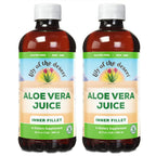 Lily Of The Desert Organic Aloe Vera Juice 2-Pack – Inner Fillet, Natural Gut & Digestive Support, Stomach Relief, 32 Fl Oz Ea