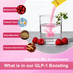 Cutting Drink Mix - GLP-1 Drink Mix | Dual-Action Prebiotic Formula for Gut Wellness Support & Healthy Energy Boost | Non-GMO, Gluten-Free & Vegan | Strawberry Açaí Flavor (30 Sticks)