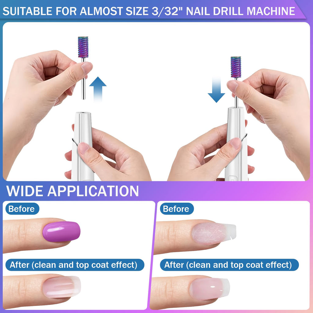 Cellentool 25Pcs 3/32 Inch Nail Drill Bits Set Kit