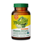 MegaFood Vitamin D3 & K2 5000 IU (125 mcg), 60 Mini Capsules | Supports Bone, Teeth, Muscle & Immune Health, Vitamin K2 & K Support the Function of D3, Non-GMO, Vegetarian, 60 Servings