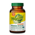 MegaFood Vitamin D3 & K2 5000 IU (125 mcg), 60 Mini Capsules | Supports Bone, Teeth, Muscle & Immune Health, Vitamin K2 & K Support the Function of D3, Non-GMO, Vegetarian, 60 Servings
