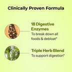 HUM Flatter Me Digestive Enzymes, Digestion & Bloating Support, 60 Count | 18 Digestive Enzymes, Ginger, Peppermint & Fennel, Women & Men, Vegan, Non-GMO, 60 Capsules
