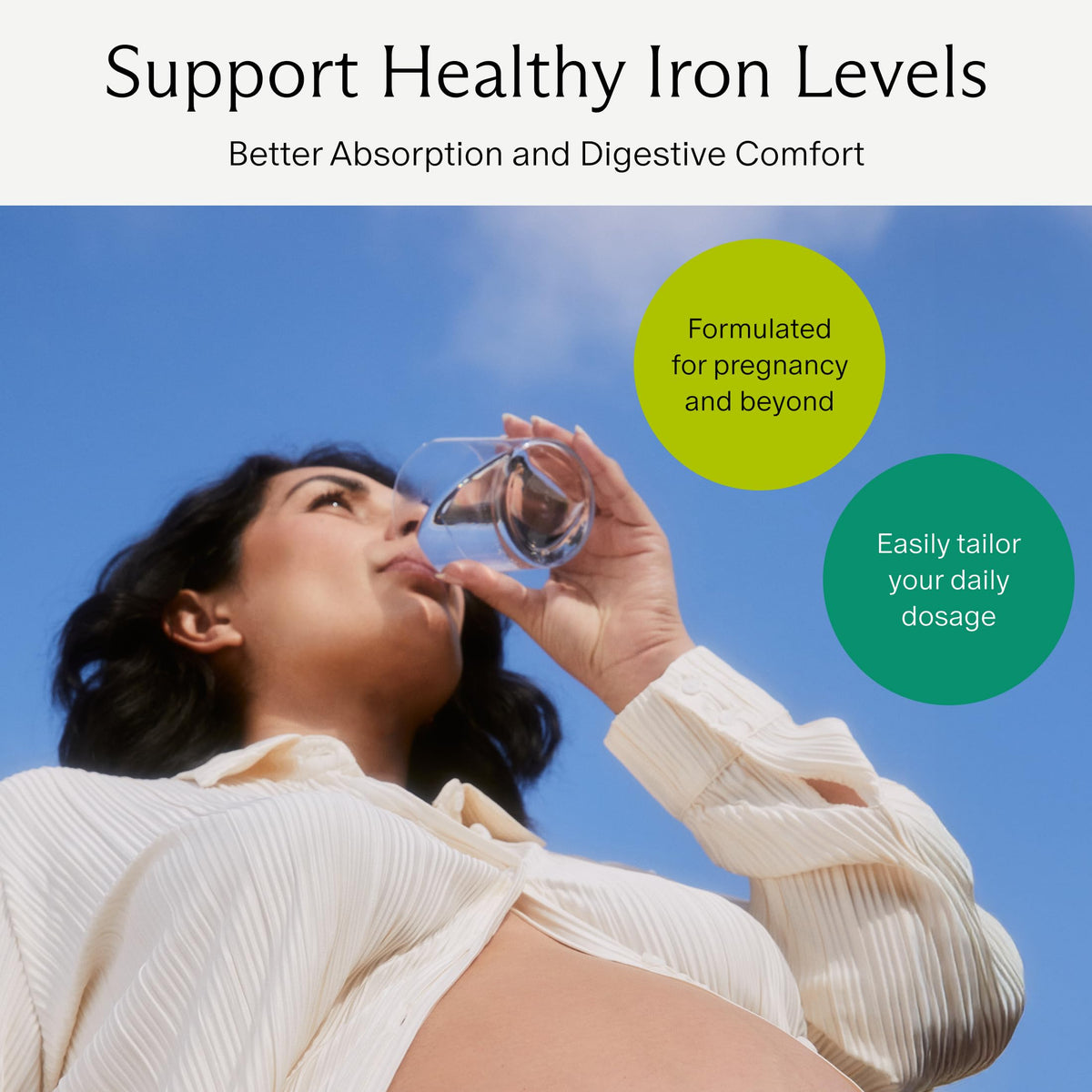 Needed. Prenatal Iron Supplement - Pregnancy, Breastfeeding, Postpartum - Aids Energy, Birth Weight & Baby's Neural Development - Non-Constipating & Gentle on Stomach - Flexible Dosing for Pregnancy