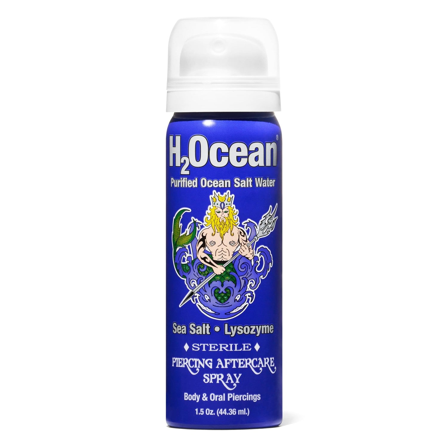 H2Ocean Piercing Aftercare Spray 4oz - Keloid Bump Removal Sea Salt Spray | for Body and Facial Piercings - Ear, Nose, Navel, Oral & Body Piercing Cleaner, Aftercare Solution for New Piercings