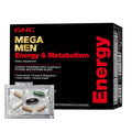 Buy now GNC Mega Men Energy and Metabolism Vitapak Program, Convenient, Complete Nutrition, 5 Products in 1 Packet, Calorie Burn, Thermogenic, 300mg Caffeine, 30 Daily Packs at indiglob india